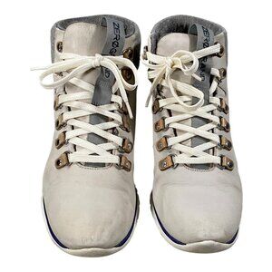 Cole Haan Zerogrand Boots Womens 8B Gray Leather Ankle Hiker Gorpcore CHUKKA
